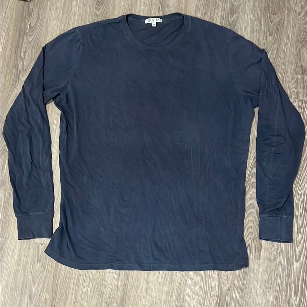 Gustin Men's Navy/Grey Long Sleeve Shirt